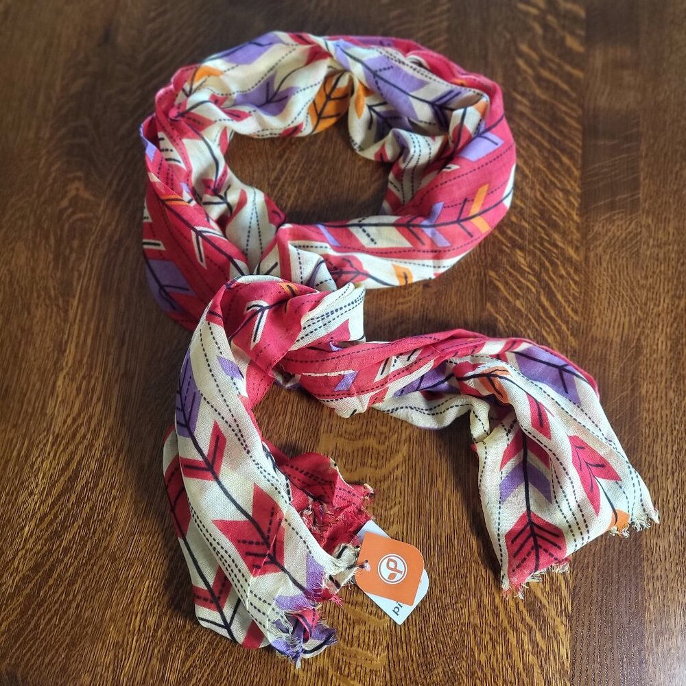 Pistil Celeste Poppy Rectangular Scarf/ Wrap / Shawl - Picture 2 of 15